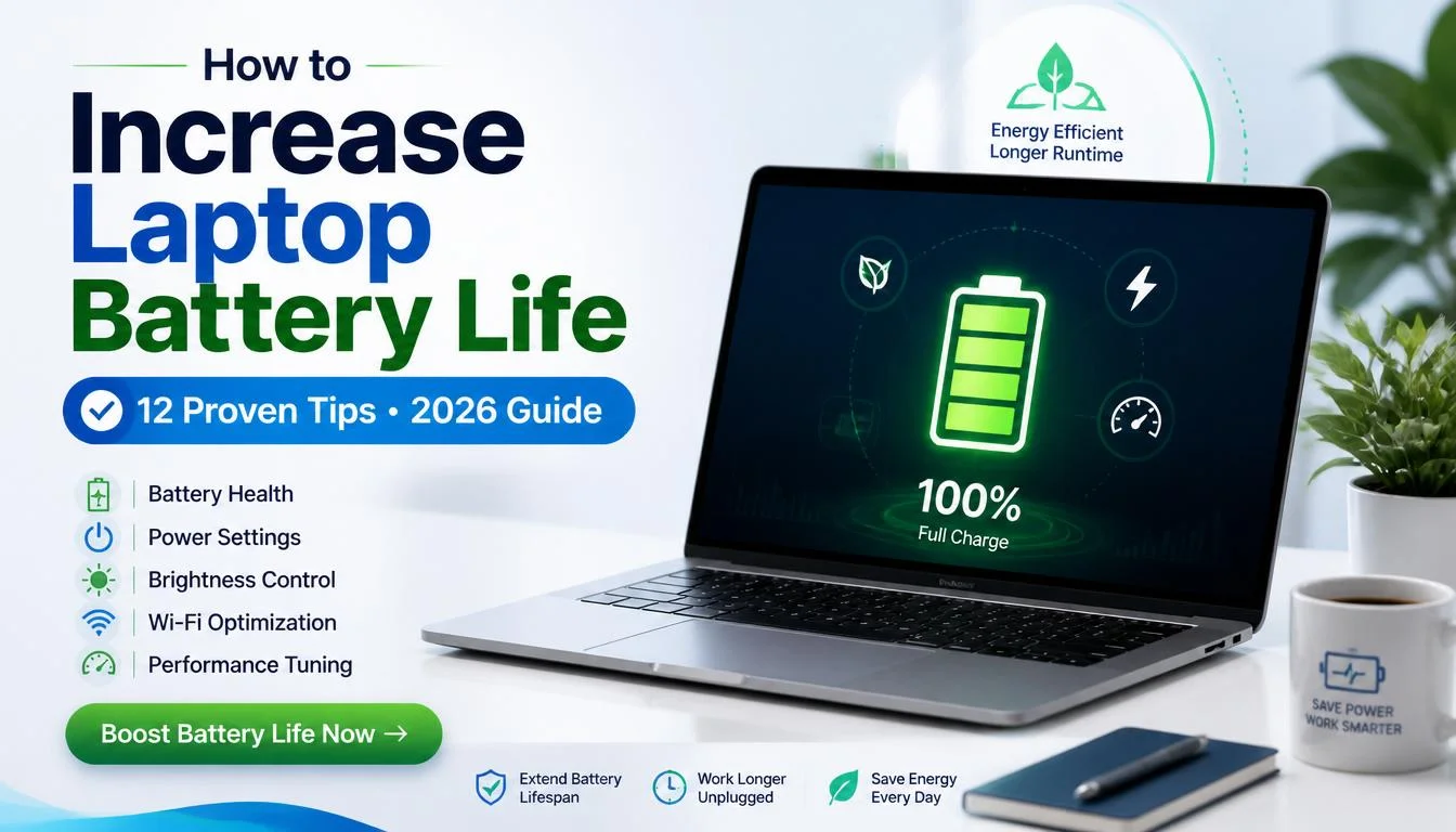 How to Increase Laptop Battery Life