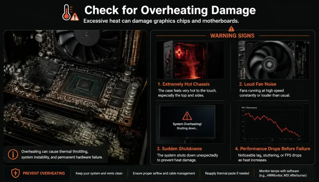 Check for Overheating Damage