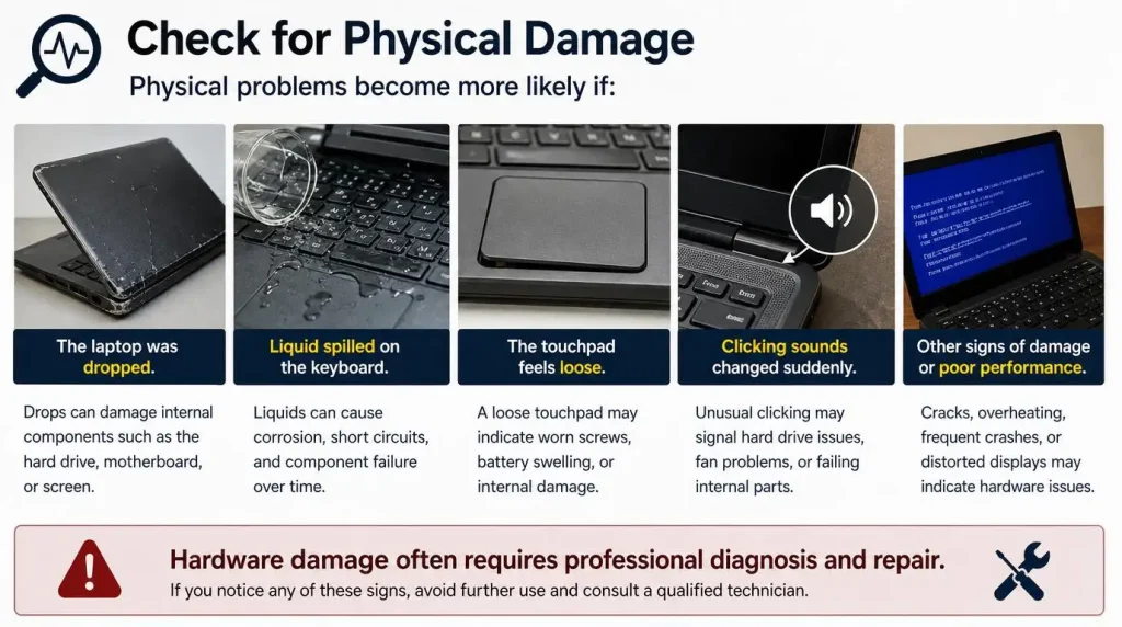 Check for Physical Damage
