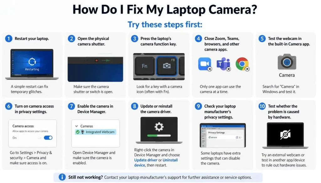 How Do I Fix My Laptop Camera
