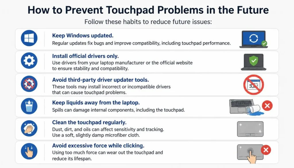 How to Prevent Touchpad Problems in the Future