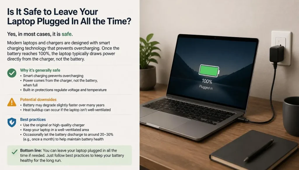 Is It Safe to Leave Your Laptop Plugged In All the Time