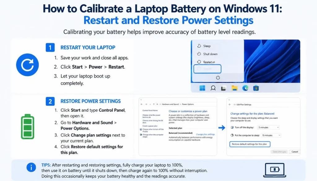 Restart and Restore Power Settings