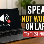 Speaker Not Working on Laptop