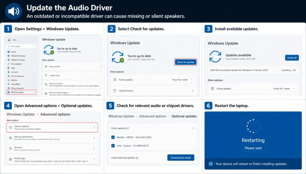 Update the Audio Driver