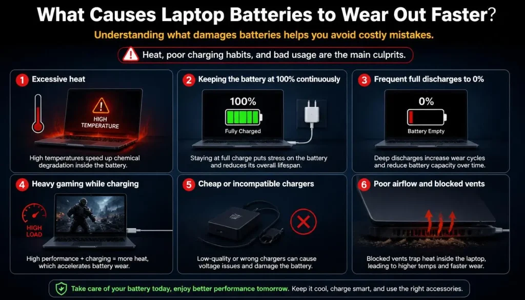 What Causes Laptop Batteries to Wear Out Faster