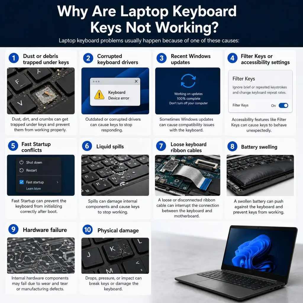 Why Are Laptop Keyboard Keys Not Working