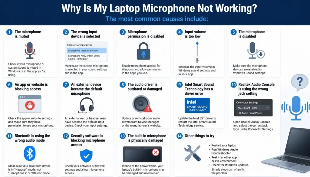Why Is My Laptop Microphone Not Working