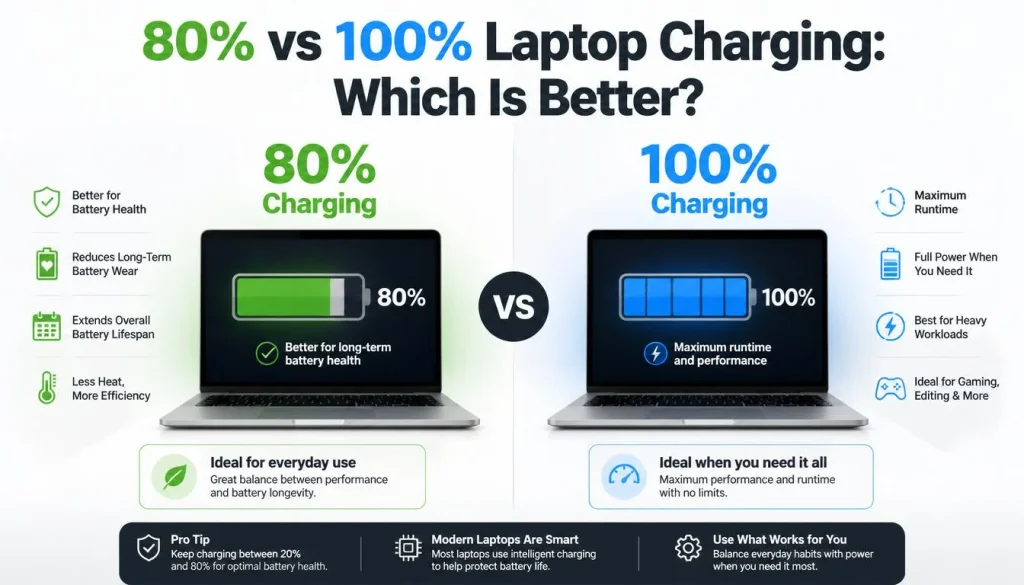 80% vs 100% Laptop Charging Which Is Better