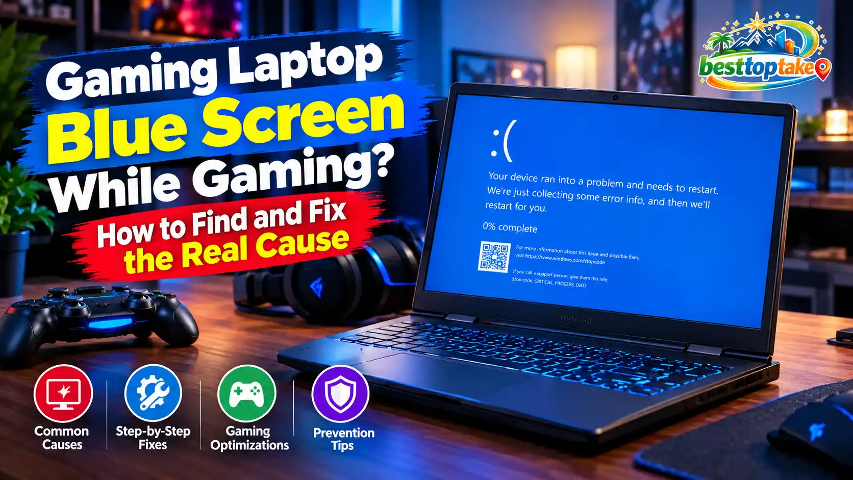 Gaming Laptop Blue Screen While Gaming How to Find and Fix the Real Cause