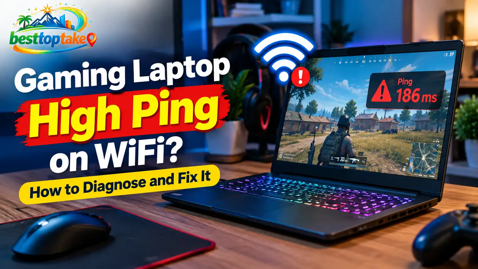 Gaming Laptop High Ping on WiFi
