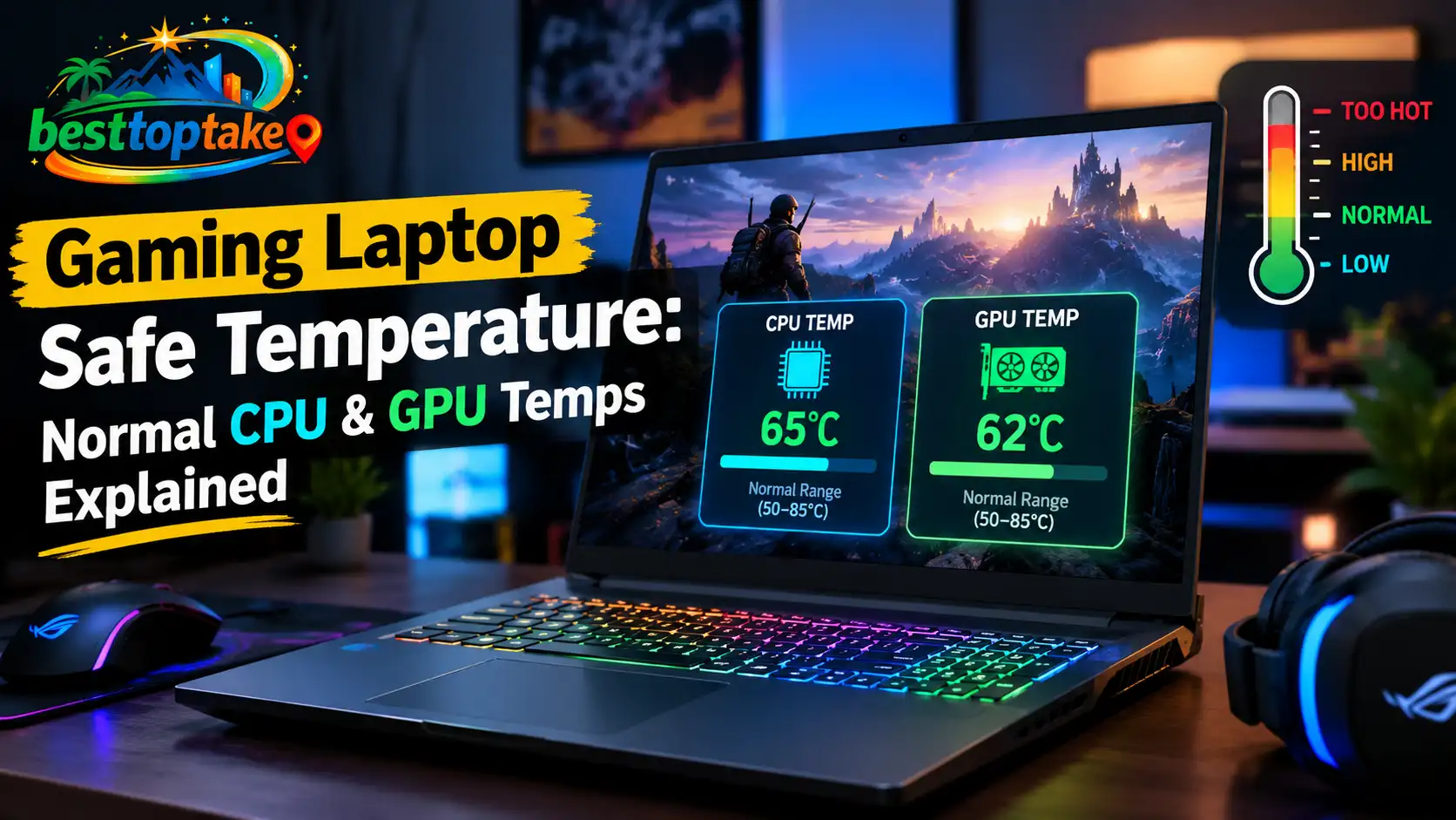 Gaming Laptop Safe Temperature