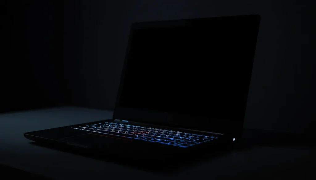 Gaming Laptop Turns On but the Screen Is Black