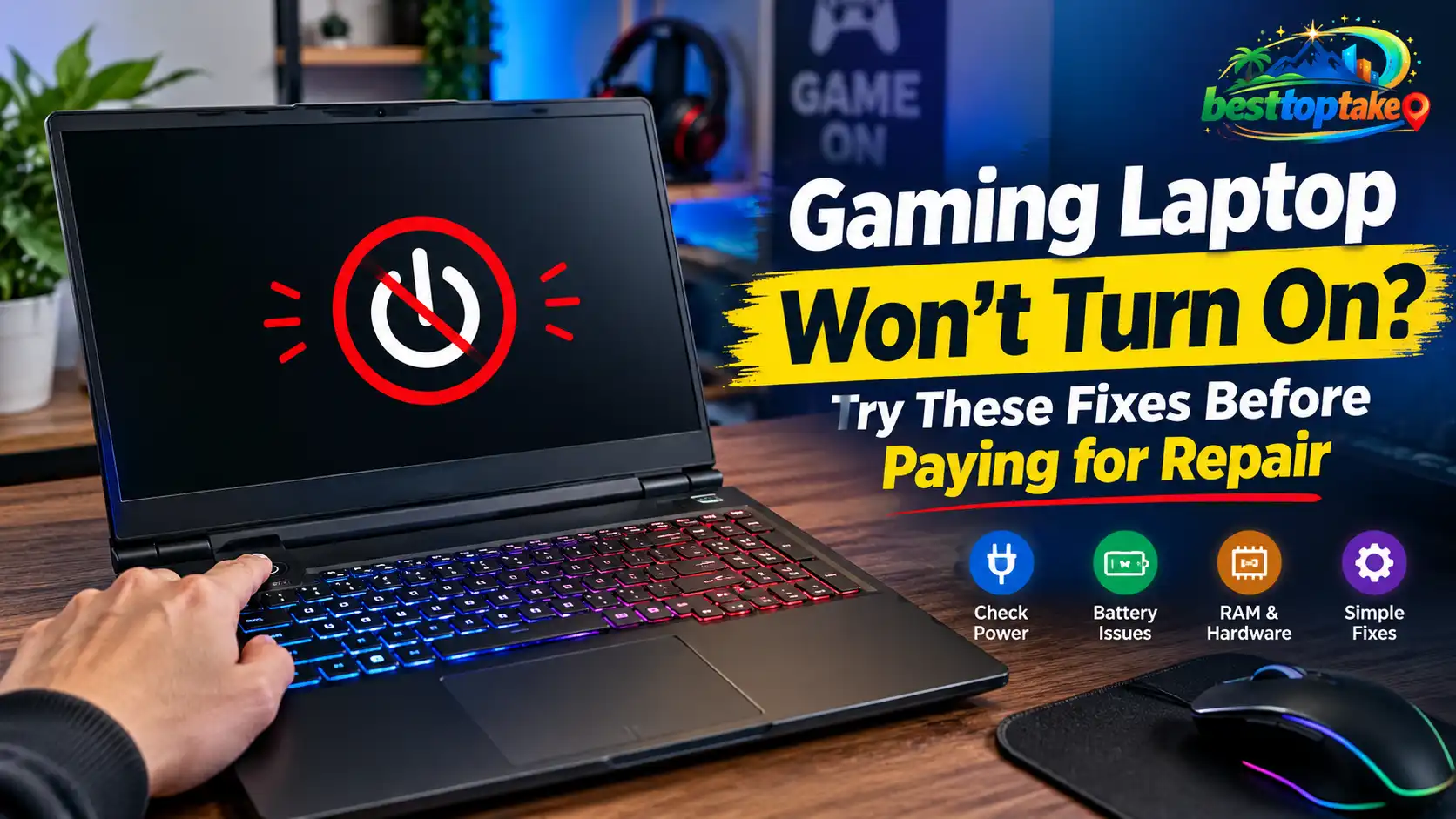 Gaming Laptop Won’t Turn On