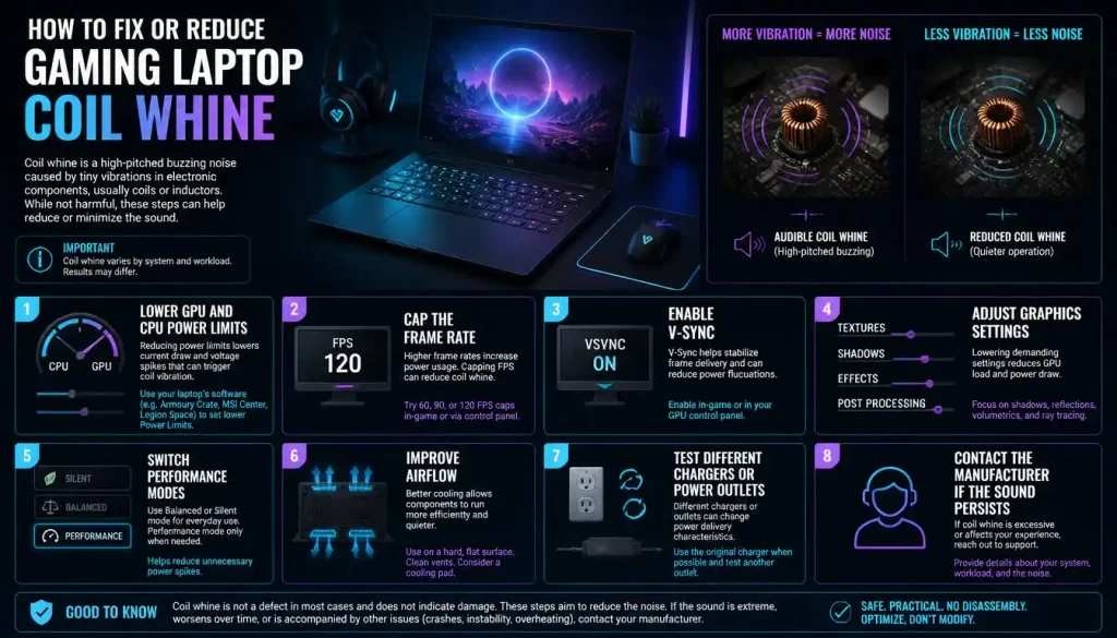 How to Fix or Reduce Gaming Laptop Coil Whine
