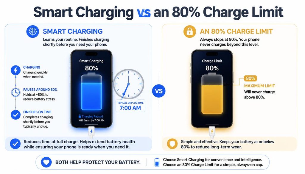 Smart Charging vs an 80% Charge Limit