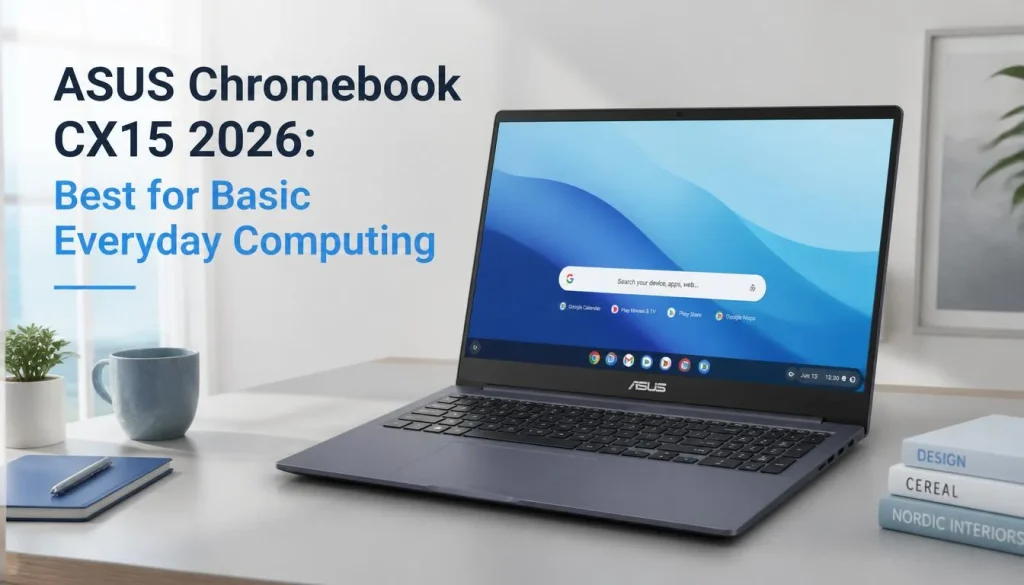 ASUS Chromebook CX15 (2026) Best for Basic Everyday Computing