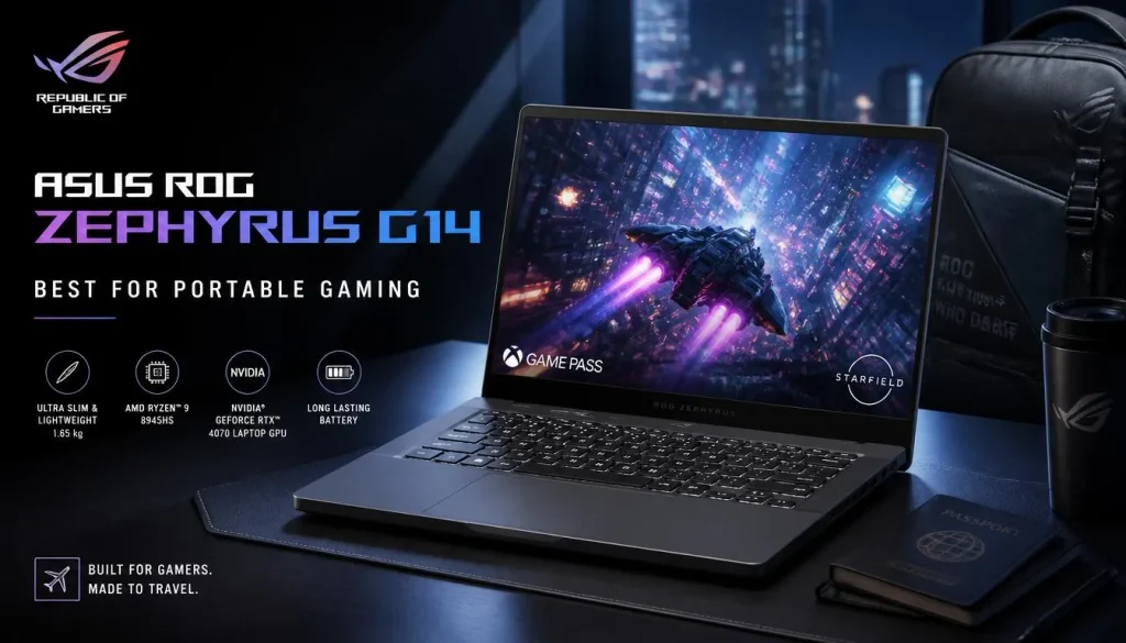 ASUS ROG Zephyrus G14 Best for Portable Gaming