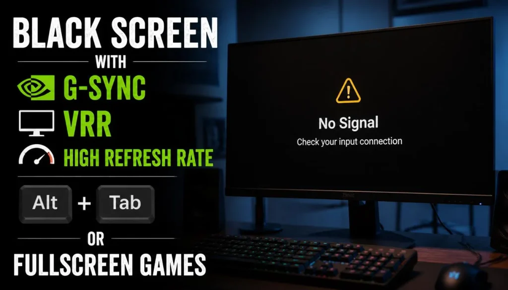 Black Screen With G-SYNC