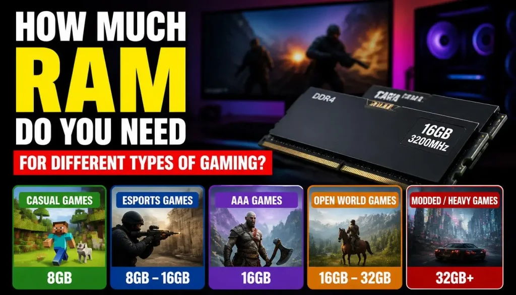 How Much RAM Do You Need for Different Types of Gaming