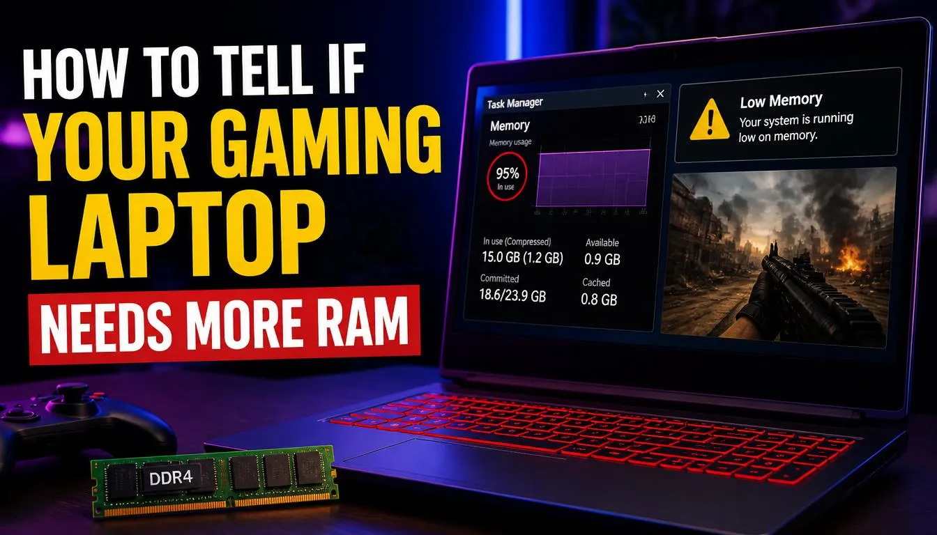 How to Tell If Your Gaming Laptop Needs More RAM