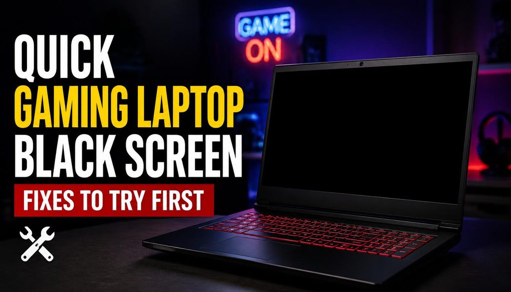 Quick Gaming Laptop Black Screen Fixes to Try First